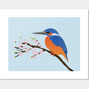 The kingfisher digital drawing Posters and Art